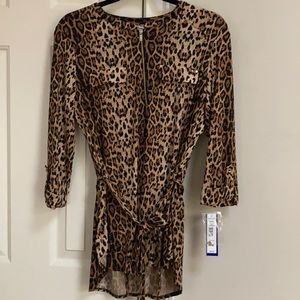Nygard brand new cheetah print top